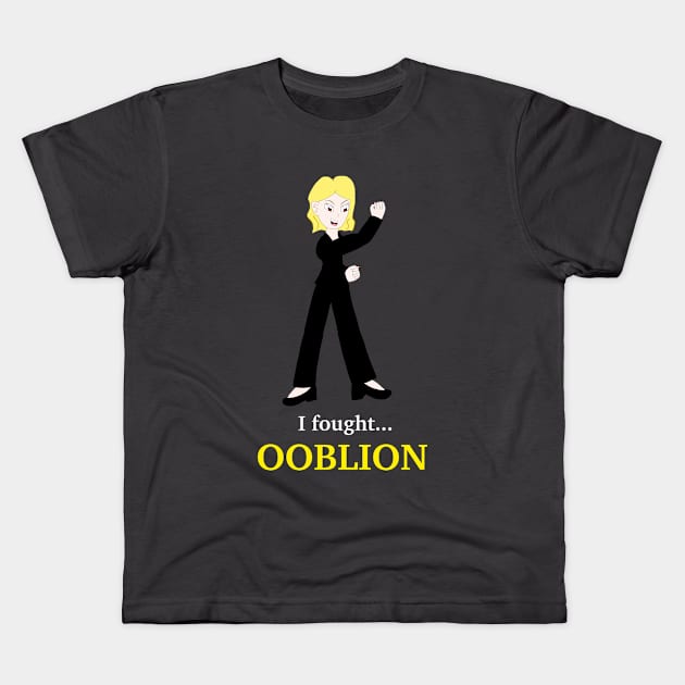 My Kind of Epic - I fought Ooblion Kids T-Shirt by Neon Lovers